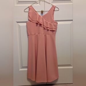 Girls pink formal dress